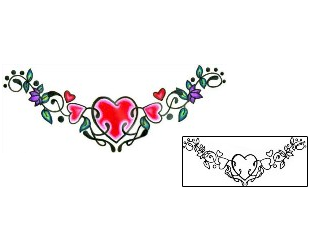 Heart Tattoo Specific Body Parts tattoo | L1F-00278