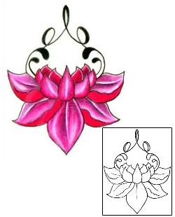 Lotus Tattoo Plant Life tattoo | L1F-00286