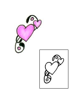 Heart Tattoo Specific Body Parts tattoo | L1F-00292