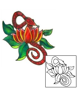 Snake Tattoo Plant Life tattoo | L1F-00315