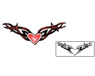 Heart Tattoo Specific Body Parts tattoo | L1F-00341