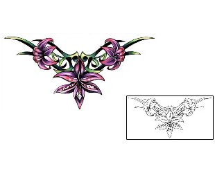 Flower Tattoo Specific Body Parts tattoo | L1F-00380