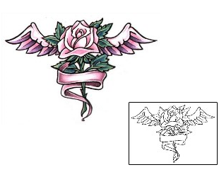 Rose Tattoo Specific Body Parts tattoo | L1F-00389