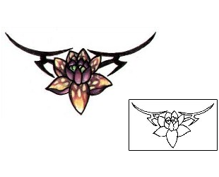 Lotus Tattoo Specific Body Parts tattoo | L1F-00391
