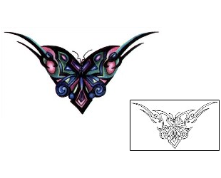 Butterfly Tattoo Specific Body Parts tattoo | L1F-00406