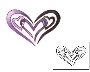 Heart Tattoo Specific Body Parts tattoo | L1F-00427