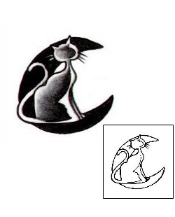 Cat Tattoo Animal tattoo | L1F-00458