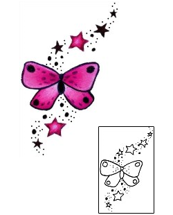 Butterfly Tattoo Astronomy tattoo | L1F-00528