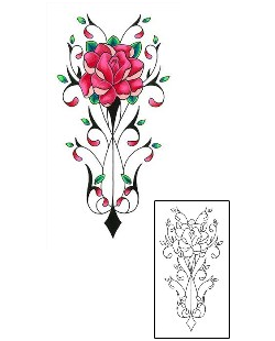 Rose Tattoo Plant Life tattoo | L2F-00059