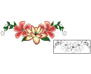 Flower Tattoo Plant Life tattoo | LAF-00034