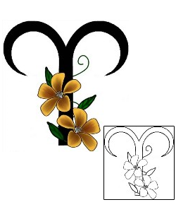 Zodiac Tattoo Plant Life tattoo | LAF-00047