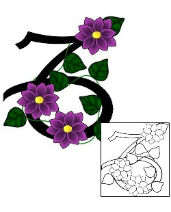 Zodiac Tattoo Plant Life tattoo | LAF-00049