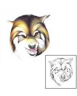 Wolf Tattoo Animal tattoo | LBF-00051