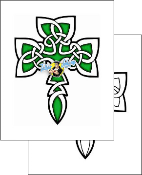Cross Tattoo religious-and-spiritual-cross-tattoos-lucky-celtic-lcf-00406