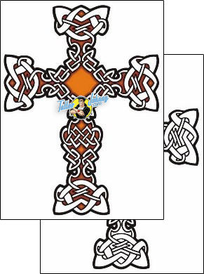Cross Tattoo religious-and-spiritual-cross-tattoos-lucky-celtic-lcf-00758