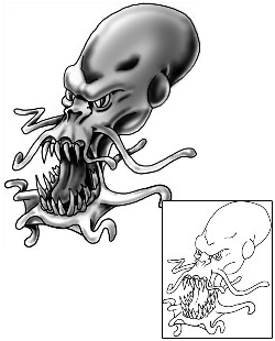 Squid Tattoo Horror tattoo | LDF-00020