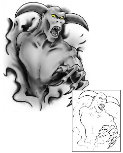 Evil Tattoo Horror tattoo | LDF-00025