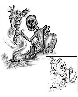 Skeleton Tattoo Horror tattoo | LFF-00501