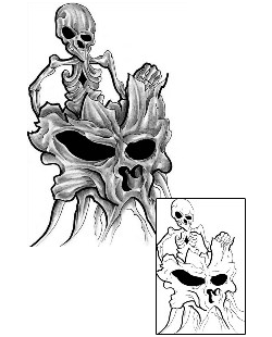 Skeleton Tattoo Horror tattoo | LFF-00504