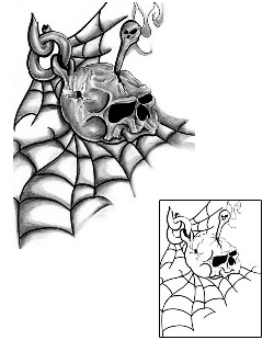 Spider Web Tattoo Horror tattoo | LFF-00517