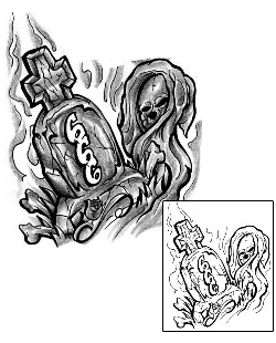 Skull Tattoo Horror tattoo | LFF-00677