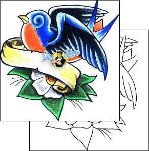 Bird Tattoo animal-bird-tattoos-levi-greenacres-lgf-00149