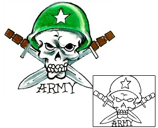 Army Tattoo Horror tattoo | LGF-00211