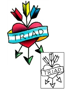 Arrow Tattoo Triad Heart Tattoo