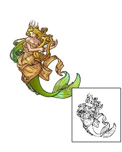 Mermaid Tattoo Mythology tattoo | LHF-00014