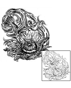 Hummingbird Tattoo Plant Life tattoo | LIF-00004