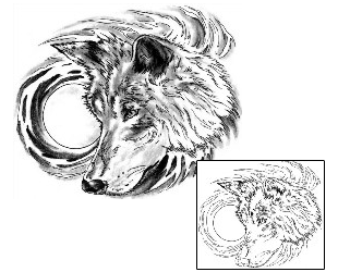 Wolf Tattoo Animal tattoo | LIF-00037