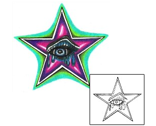 Star Tattoo Astronomy tattoo | LJF-00024