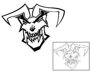Devil - Demon Tattoo Specific Body Parts tattoo | LKF-00036