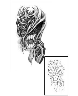 Devil - Demon Tattoo Horror tattoo | LLF-00027