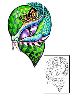 Snake Tattoo Horror tattoo | LLF-00110