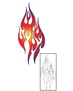 Fire – Flames Tattoo Specific Body Parts tattoo | LLF-00129