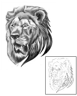 Lion Tattoo Animal tattoo | LLF-00168