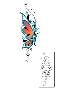 Butterfly Tattoo Insects tattoo | LLF-00180