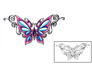 Butterfly Tattoo Insects tattoo | LLF-00187