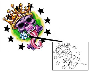 Crown Tattoo Horror tattoo | LLF-00203
