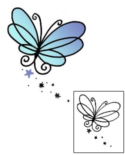 Butterfly Tattoo Insects tattoo | LLF-00240