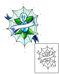 Spider Web Tattoo Plant Life tattoo | LLF-00257