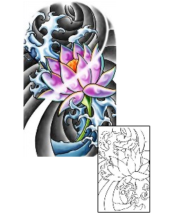 Lotus Tattoo Plant Life tattoo | LLF-00297