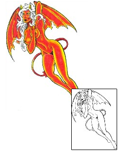 Devil - Demon Tattoo Horror tattoo | LNF-00009