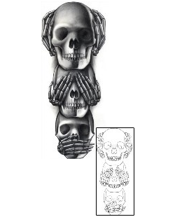 Skeleton Tattoo Horror tattoo | LOF-00002