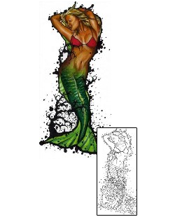Mermaid Tattoo Mythology tattoo | LOF-00051