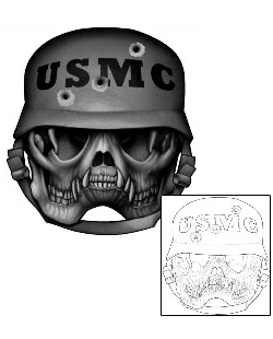 Marines Tattoo Horror tattoo | LOF-00083