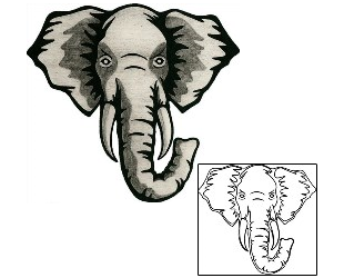 Elephant Tattoo Animal tattoo | LPF-00073
