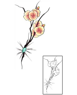 Cherry Blossom Tattoo Plant Life tattoo | LQF-00070