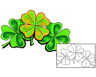 Irish Tattoo Plant Life tattoo | LRF-00002